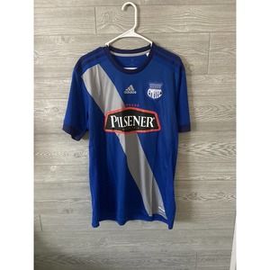 EMELEC 2017 2018 HOME FOOTBALL SHIRT SOCCER‎ JERSEY ADIDAS sz L MEN
